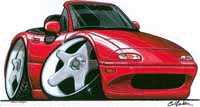 Cartoon cars Mx5mk110