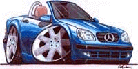 Cartoon cars Slkblu10