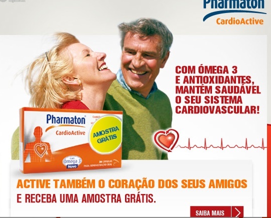 Amostras Grátis Pharmaton Cardio Screen25