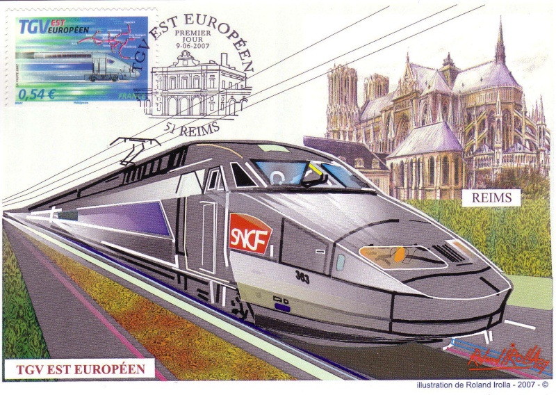 TGV EST Premier jour REIMS et BEZANNES. 9 et 10 juin 2007. Carte_11