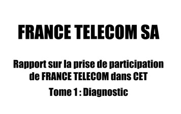 Rapport sur la prise de participation de France télécom dans PSE et PST Apex10