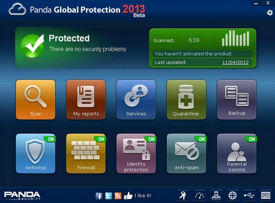 Antivirus 2013, Internet Security 2013, Total Security 2013, Global Protection 2013 Panda_13