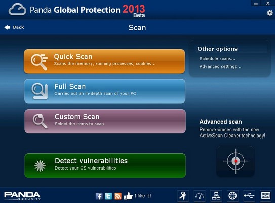Antivirus 2013, Internet Security 2013, Total Security 2013, Global Protection 2013 Panda_14