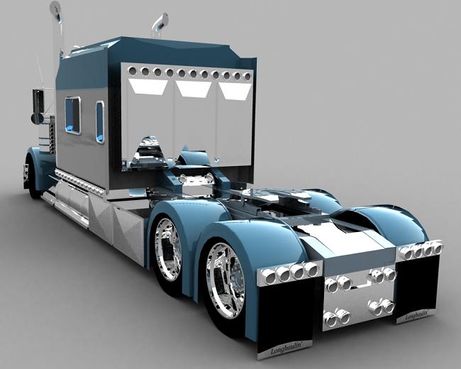 truck 3D Blusil16