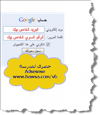 شرح كامل من بداية التسجيل فى جوجل ادسنس حتي استلام الشيك Google13