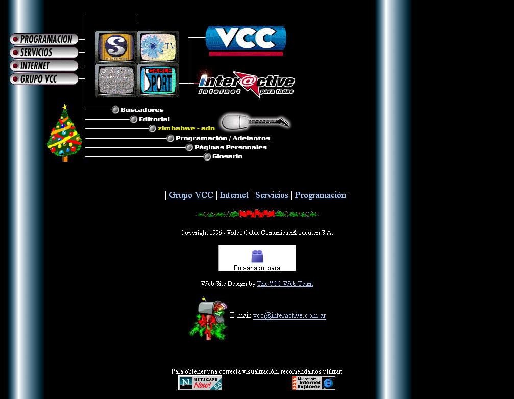 Sitio web de VCC -Diciembre de 1996 Firesh10