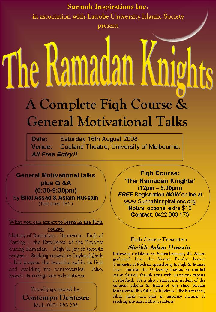 FREE Ramadan Talk & Fiqh Course to Get into the spirit for Ramadan Si_ram11