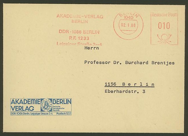 Bildhafte Werbezudrucke bei Bedarfspost - Bücher, Zeitschriften, Verlage Akadem11