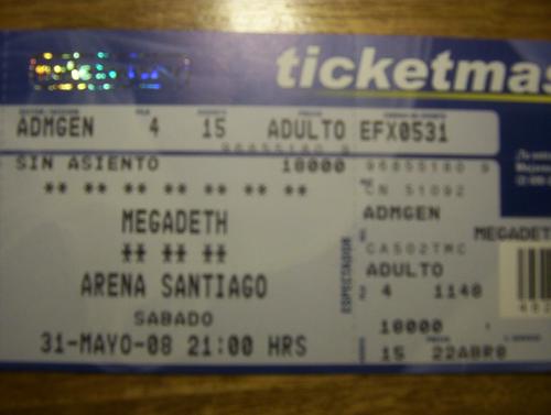 Quien mas va al Consierto de Megadeth ? Entrad10