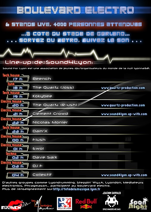 Sound 4 Lyon  la Fte de la musique  Lyon [Samedi 21 Juin 2008] Flyer_16