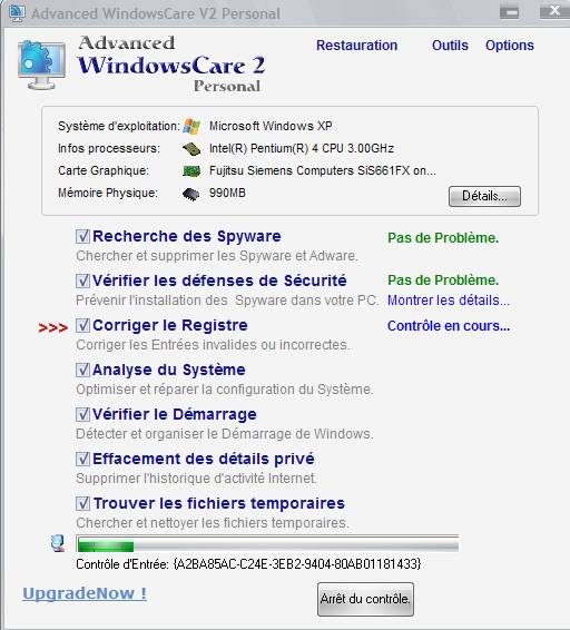 WindowsCare Personal Edition Gratuit pour tout le monde ! Captu122