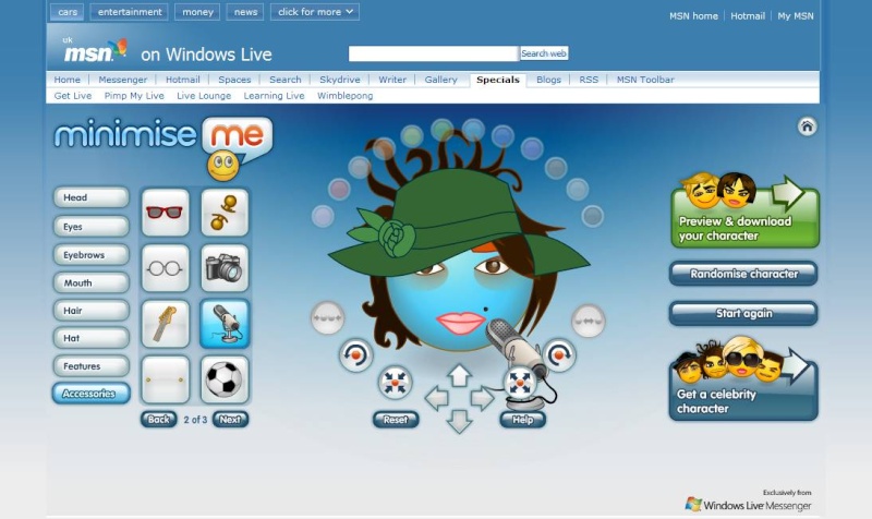 Minimise me, ou comment créer un avatar perso pour MSN Mini0210