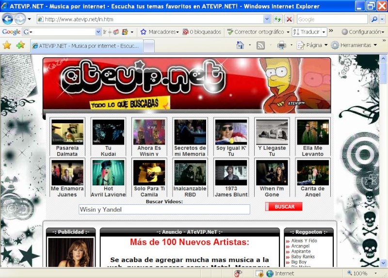 Descargar Musica Online De Atevip , ricosurco.com , Fulltono y otros Con Internet Explorer Atevip10