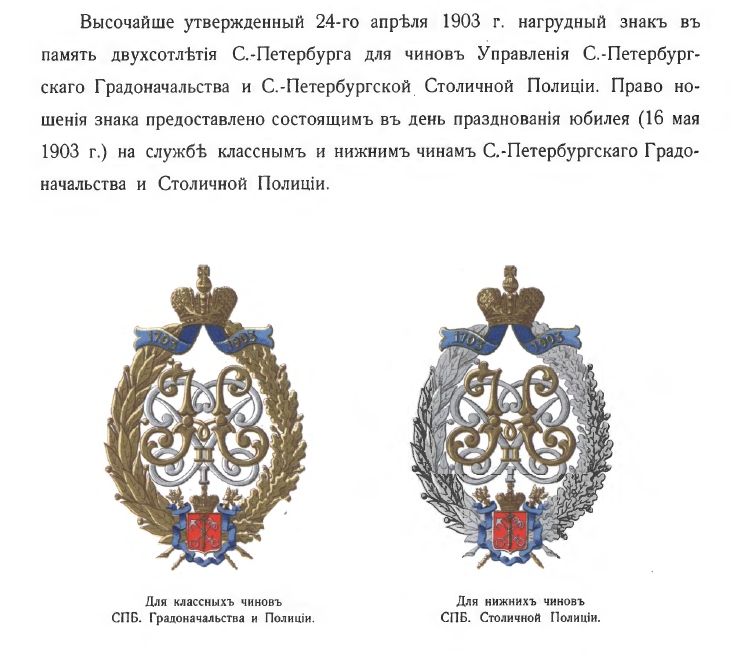 St. Petersburg city police - 19th century Spbcit19