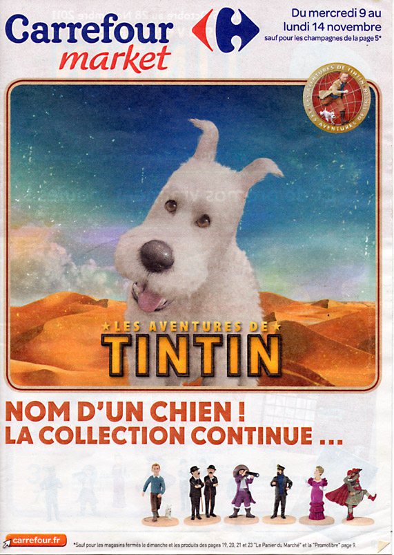 Collection figurines Tintin Carrefour Tintin10