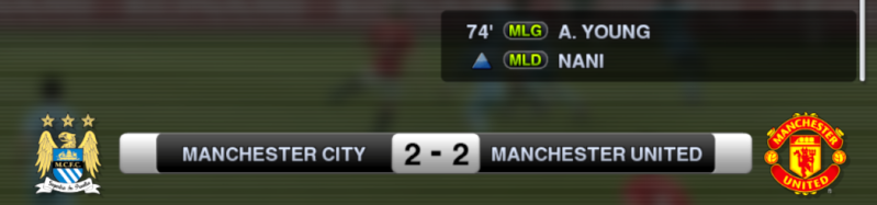 Manchester City 2-2 Manchester United City_u11