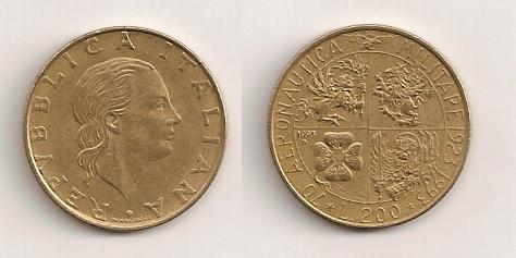 200 liras italianas, 1993 610