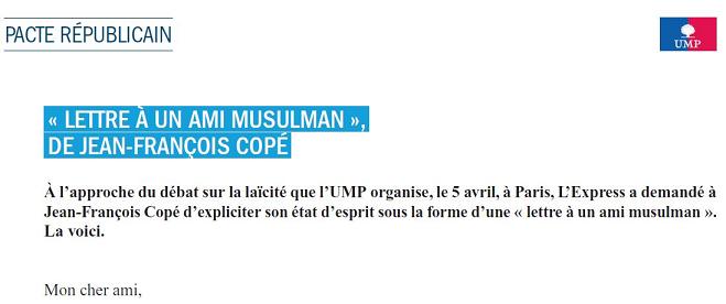 De Jean François Copé, une lettre à un ami musulman  Lettre10