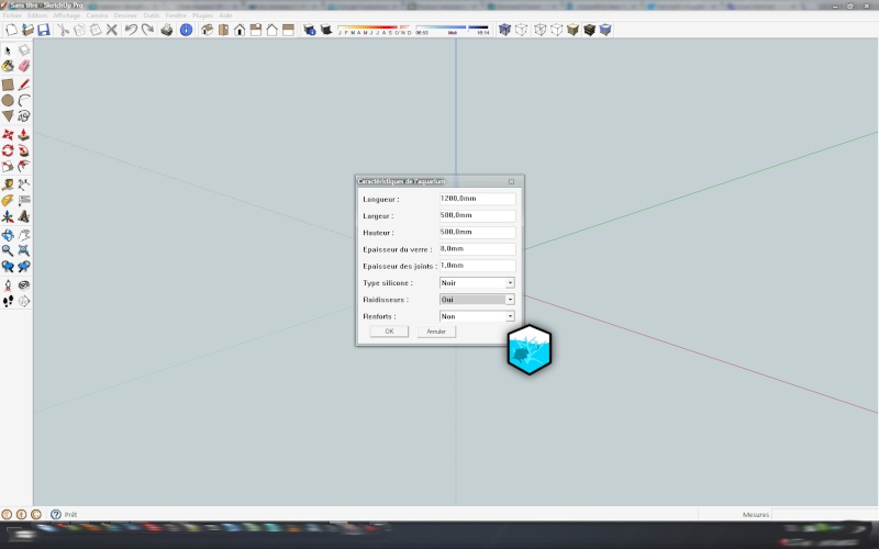 AquaDesigner - plugin de conception aquarium pour Google SketchUp Screen11