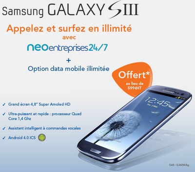 Bouygues Telecom offre un Galaxy S3 aux entreprises Galaxy13