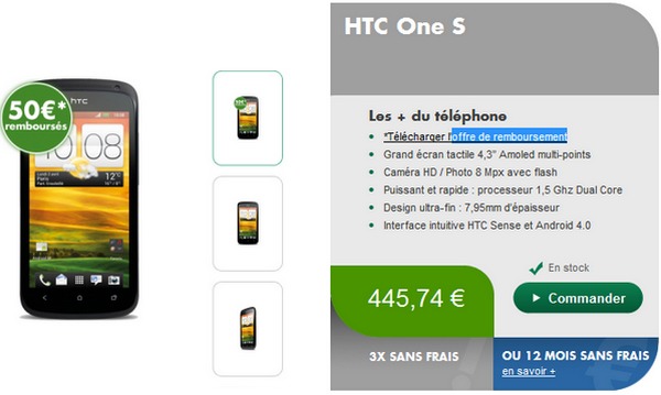 HTC One S disponible à partir de 29€90 chez Bouygues Telecom et B&YOU Htcone13