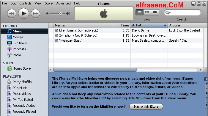  برنامج iTunes 10.5.2 لتشغيل الصوتيات 765_it10