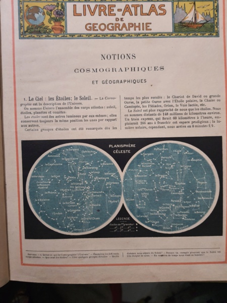 livre-atlas de Gèographie --cours supèrieur-- librairie larousse 1898 20231245