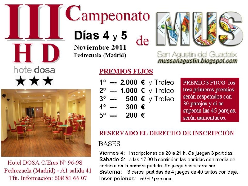 2011/11/04 al 05 - III Torneo Hotel DOSA - PEDREZUELA (MADRID) Hotel_10
