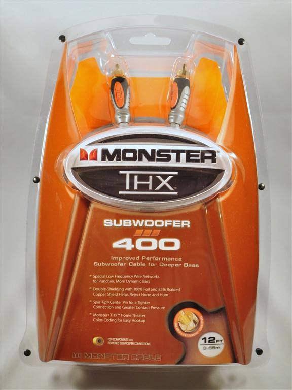 Monster® THX 400 Subwoofer Cable (12ft) (New) Monste13