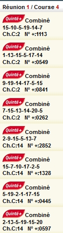 VINCENNES REUNION 1 COURSE 4 --- 03.12.2011 ---- mise : 24 € gain : 45.20 €   Scree399