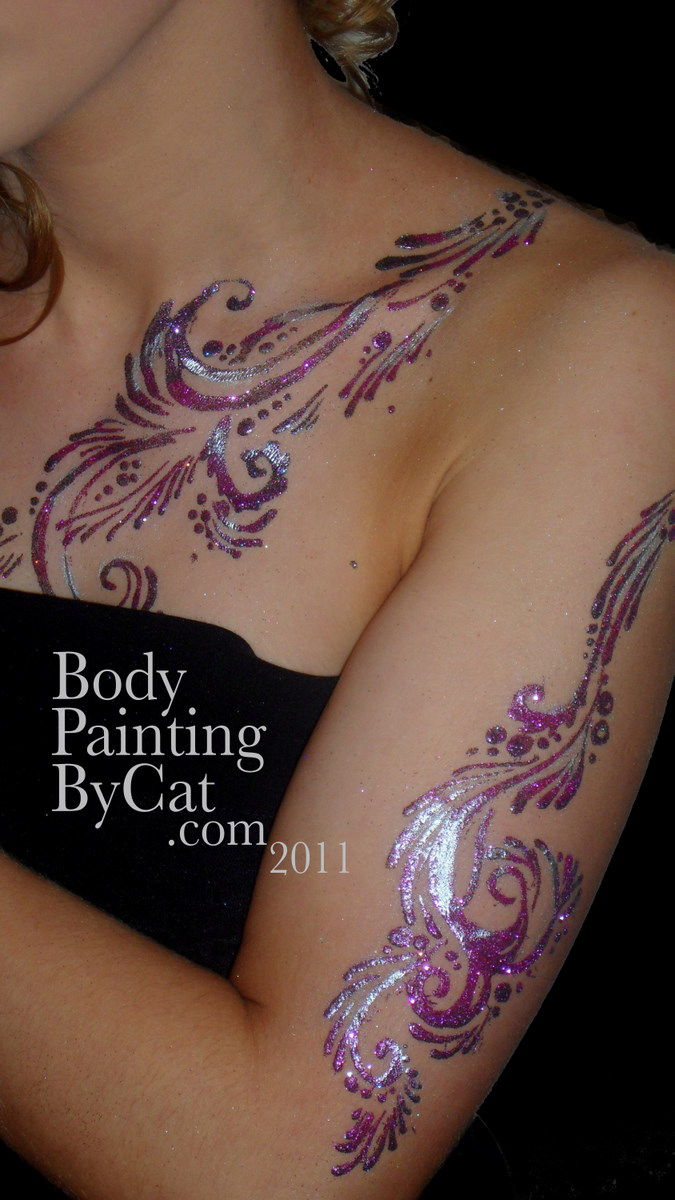 Body glitter tattoos you might/ might not have seen- PIC HEAVY Rowena10
