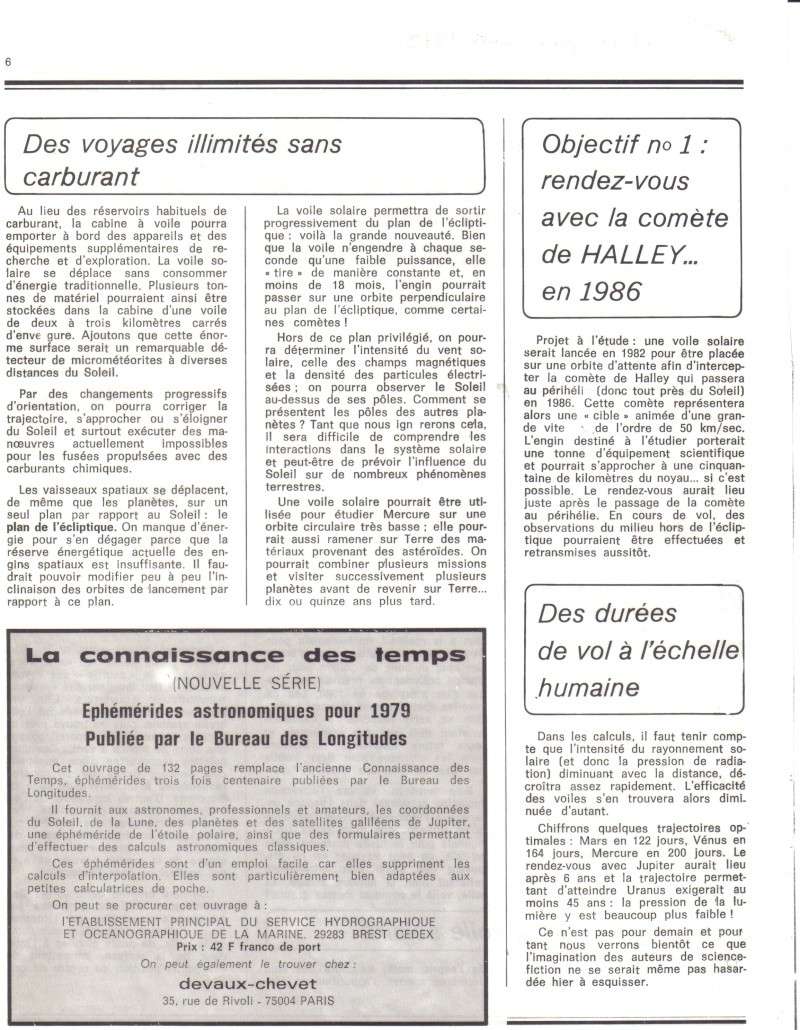 Articles sur les voiles solaires Saturn12