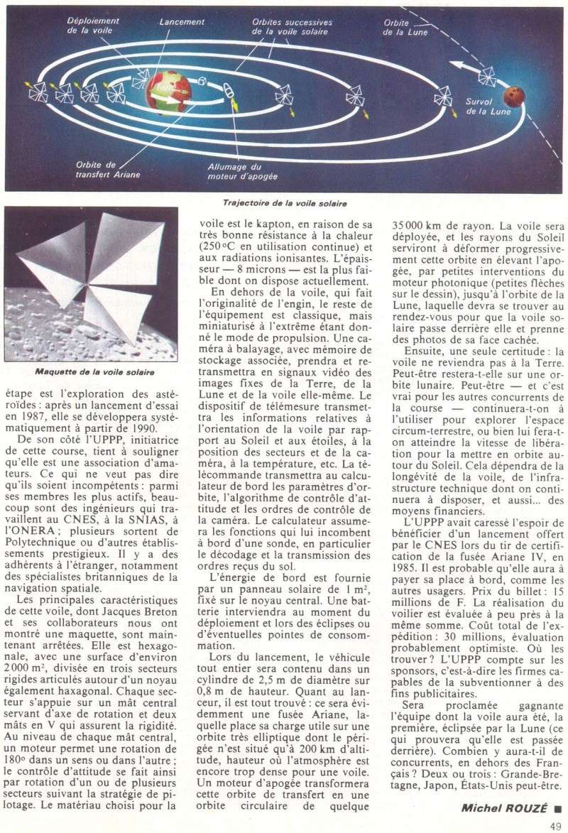 Articles sur les voiles solaires Scienc11