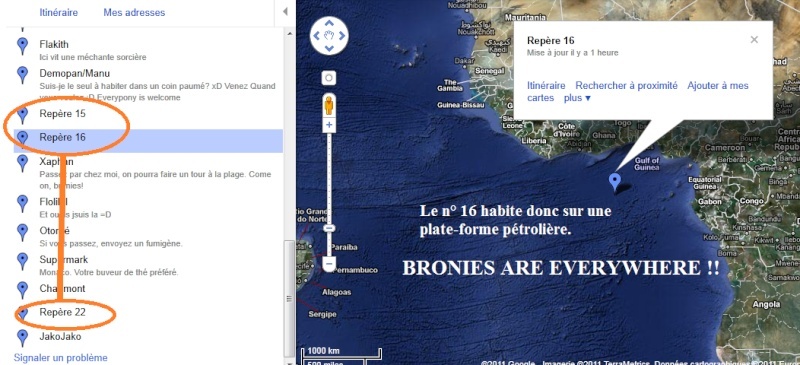 Carte google map des membres français des fans de MLP ! Bronie10