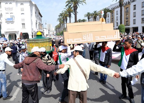 مسيرة النصرة. تحرك الراي العام المغربي. 55926310