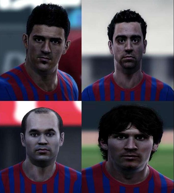 [PES2012]  اقدم لكم فيس باك لاعبى برشلونه للبر12 Big13