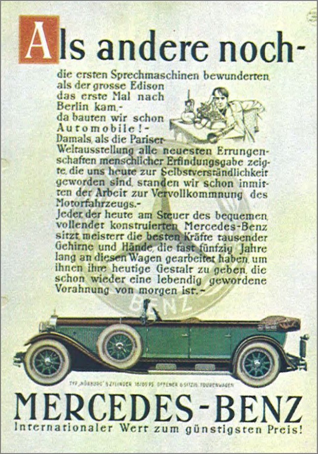 [Dessins & Photos] Publicités Mercedes-Benz 1926-1950  1412