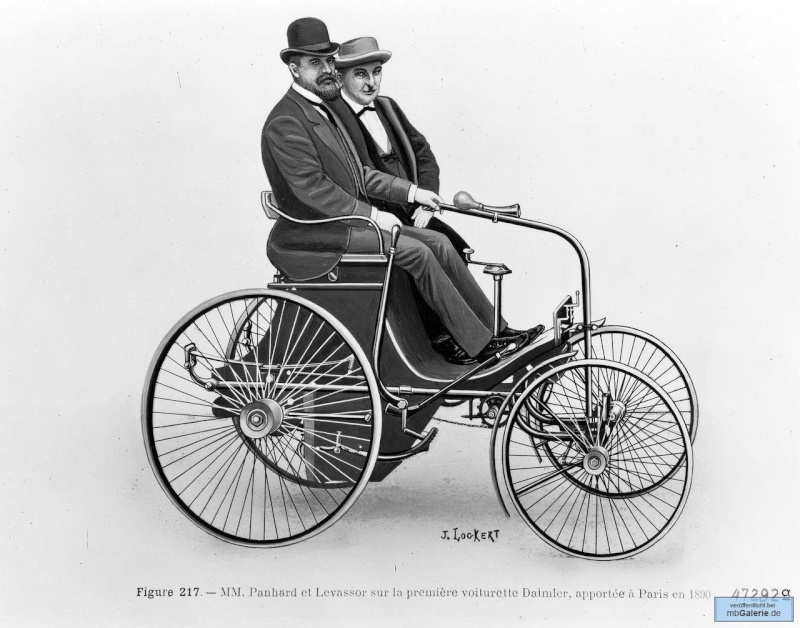 La Daimler à roues-fil "Stahlradwagen"1889 Mbga1212