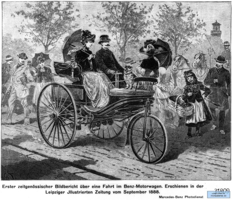 Le Tricycle Benz  "Patent MotorWagen" 1886 Mbgal873