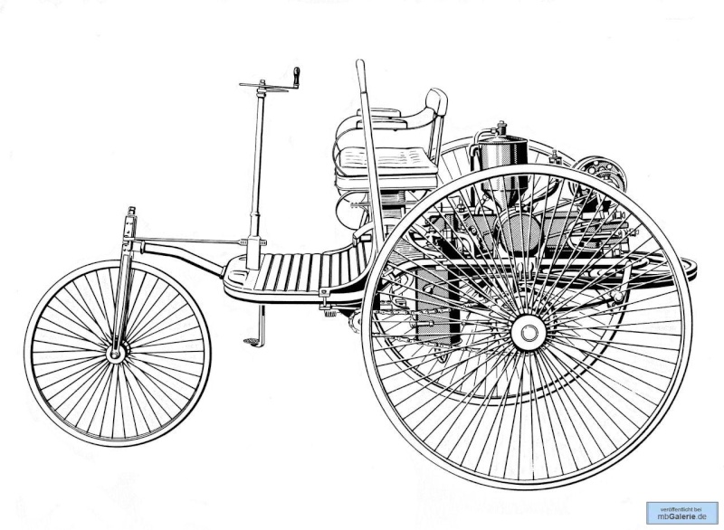 Le Tricycle Benz  "Patent MotorWagen" 1886 Mbgal879