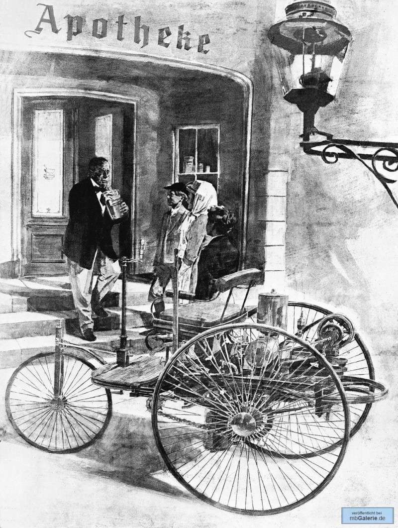 Le Tricycle Benz  "Patent MotorWagen" 1886 Mbgal880