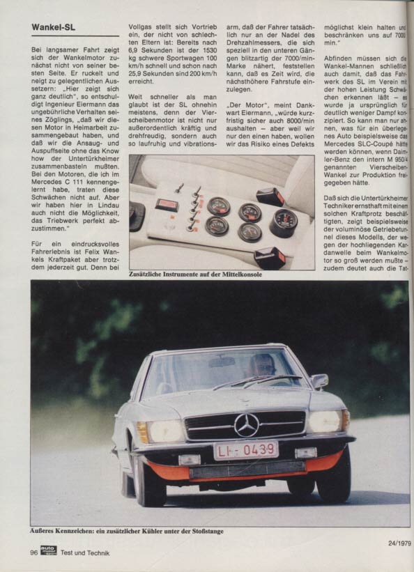 [Historique] Mercedes C 111 (1969-1979) - Page 2 R107-s14