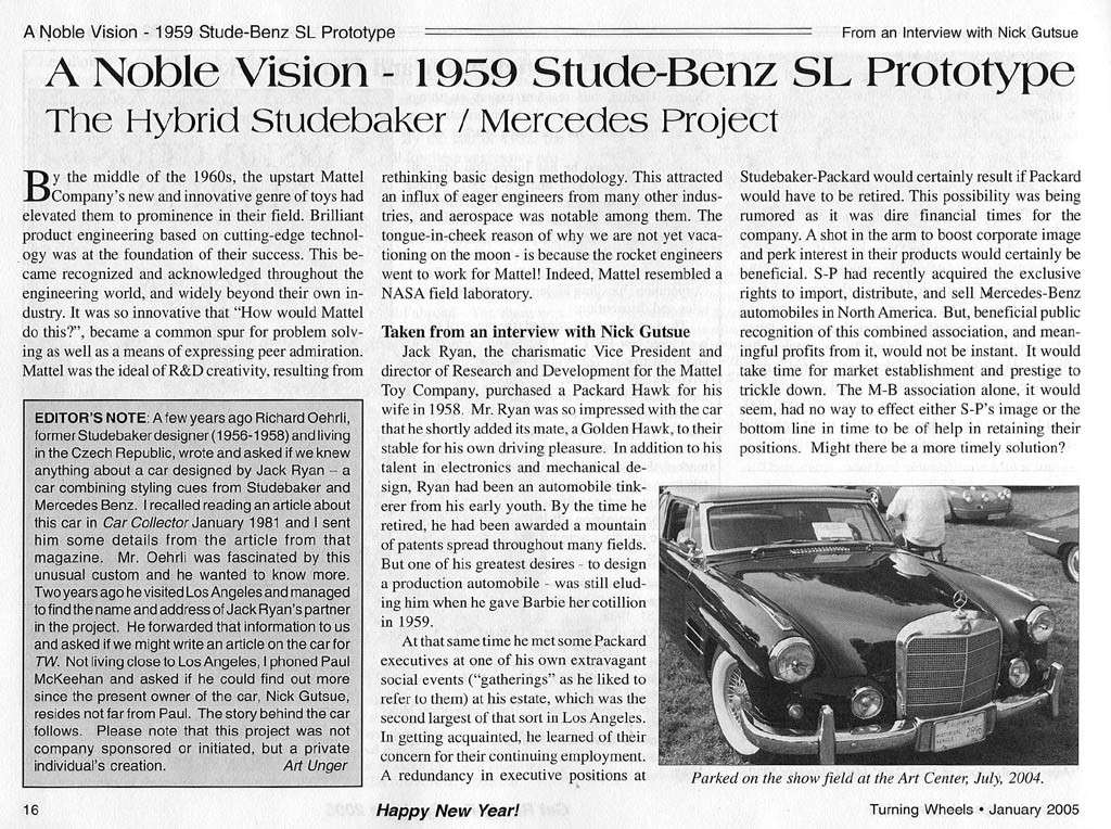 Stude-Benz SL prototype 1959 Tw010511