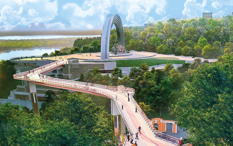 Le nouveau pont piétonnier de Kiev Bridge10