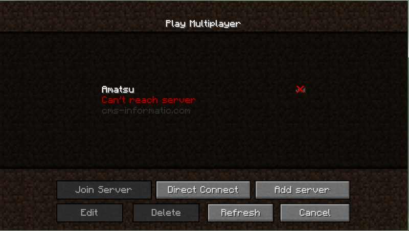 [DOWN][Minecraft] Infos/Problèmes sur le serveur MineCraft Omg_om10