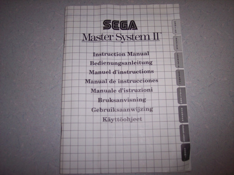 Giochi Sega Master System + istruzioni Sega Master System II Istru10