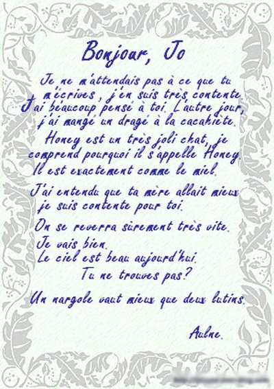 "Les hiboux de Jo Benett" Letter10