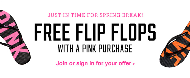 Victoria’s Secret: FREE Flip Flops With Purchase Abb1fb10