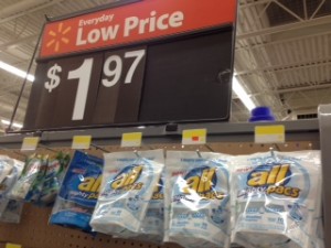 All Detergent & Clorox 2 Printable Coupon = $.50 at Dollar General & $.85 at Walmart All-de10