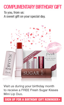 FREE Fresh Sugar Kisses Mini Lip Duo at Sephora For Your Birthday Bday_l10
